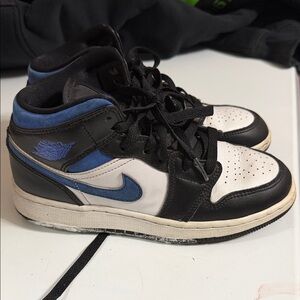 Kids Black and Blue Sneakers